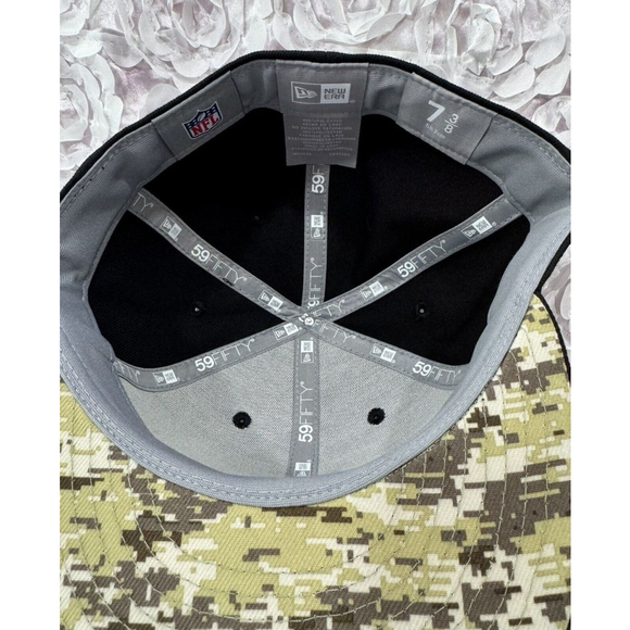 New Era 59Fifty Denver Broncos Salute To Service Black Fitted Sz 7 3/8 Hat Cap - Picture 8 of 8